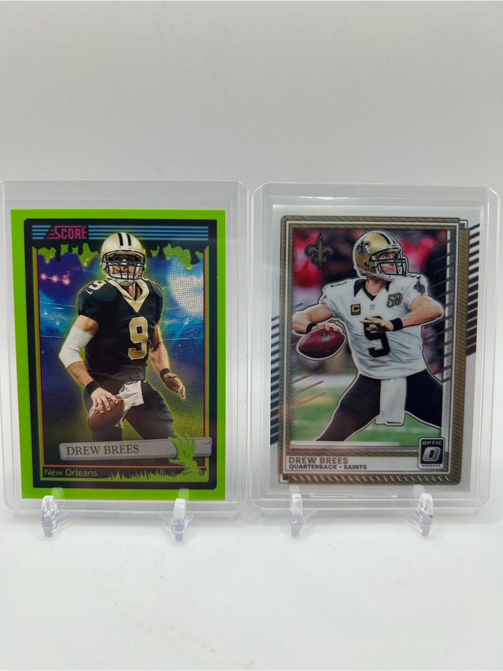 Drew Brees Panini Football Cards Set of 2 🏈🎃 New Orleans Saints